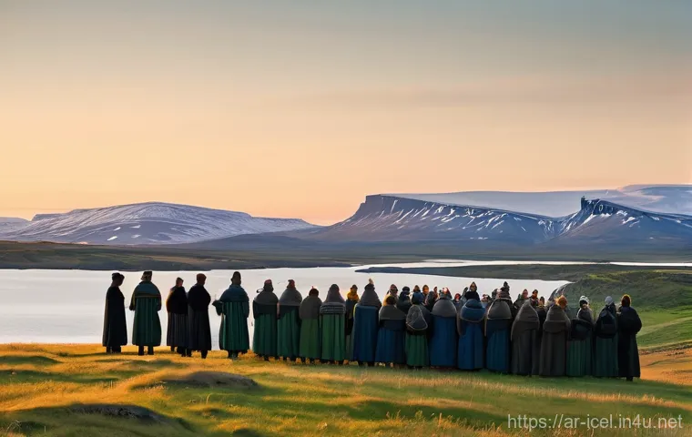아이슬란드 독립운동과 역사적 배경 - The Ancient Althing in Þingvellir**
"A wide, majestic landscape shot of Þingvellir National Park in...